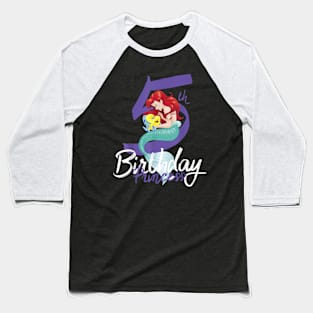 5th Birthday Princess Baseball T-Shirt